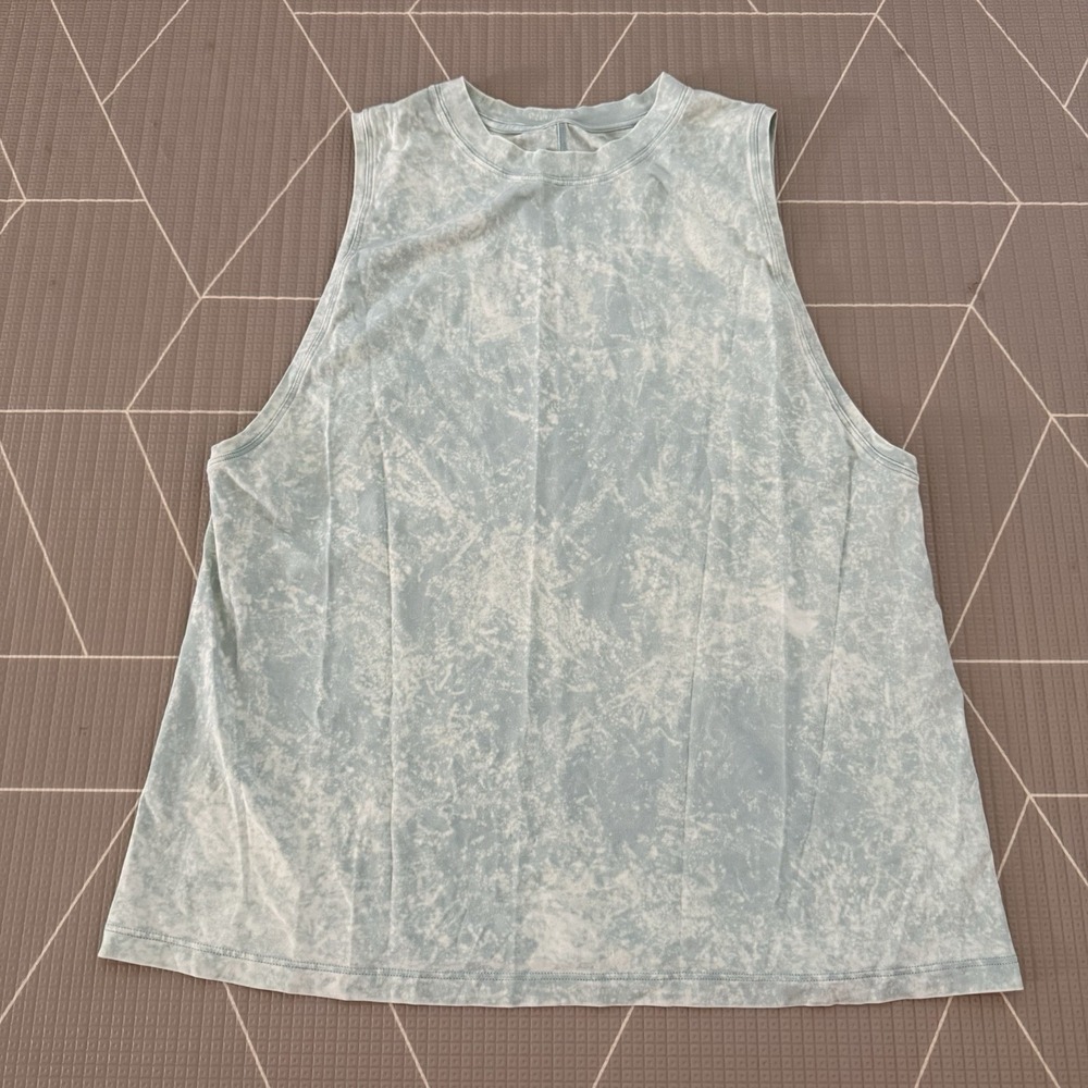 Lululemon All Yours Tank Top Size 6 Cloudy Wash Artic‎ Green